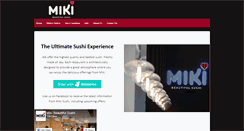 Desktop Screenshot of mikisushi.com.au