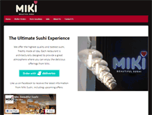 Tablet Screenshot of mikisushi.com.au